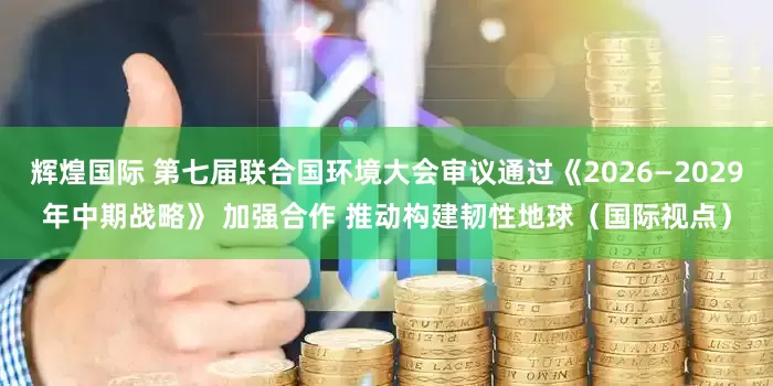 辉煌国际 第七届联合国环境大会审议通过《2026—2029年中期战略》 加强合作 推动构建韧性地球（国际视点）