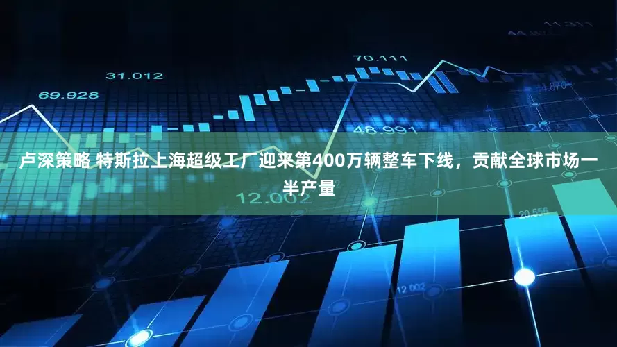 卢深策略 特斯拉上海超级工厂迎来第400万辆整车下线，贡献全球市场一半产量